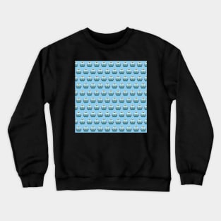 Emoji Robot Pattern Crewneck Sweatshirt